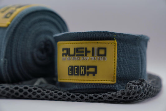 RUSHIO Hand Wraps <br> Dare Collection |  Mexican Style | Solid Gray