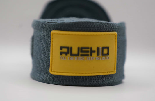 RUSHIO Hand Wraps | Original Collection | Mexican Style | Solid Gray