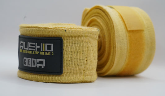 RUSHIO Hand Wraps <br> Dare Collection |  Mexican Style | Energizing Yellow