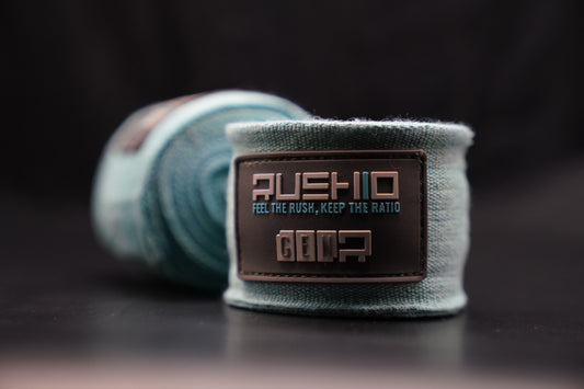 RUSHIO Junior Hand Wraps Dare Collection | Dri-Fit | Limitless Blue