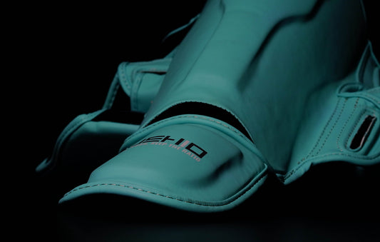 RUSHIO Shin Guard Dare Collection | Engineered Leather | Limitless Blue